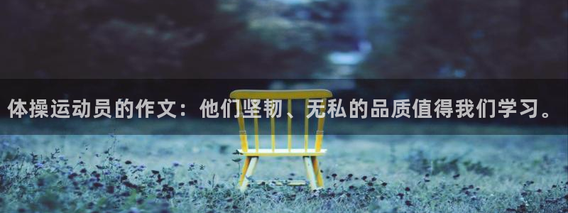 成都金熊猫体育：体操运动员的作文：他们坚韧、无私的品质值得我们学习。