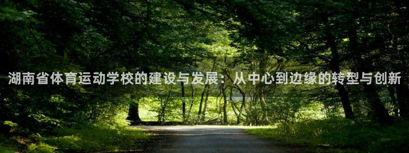 熊猫体育官方网站：湖南省体育运动学校的建设与发展：从中心到边缘的转型与创新